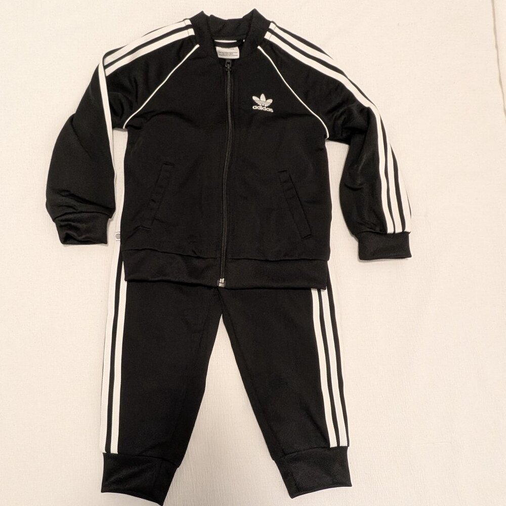 Adidas Originals SST Tracksuit – 18-24 M – Black – Great Condition